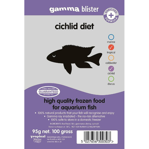 GAMMA  Dieta p/ Ciclídeos (Blister 100g)