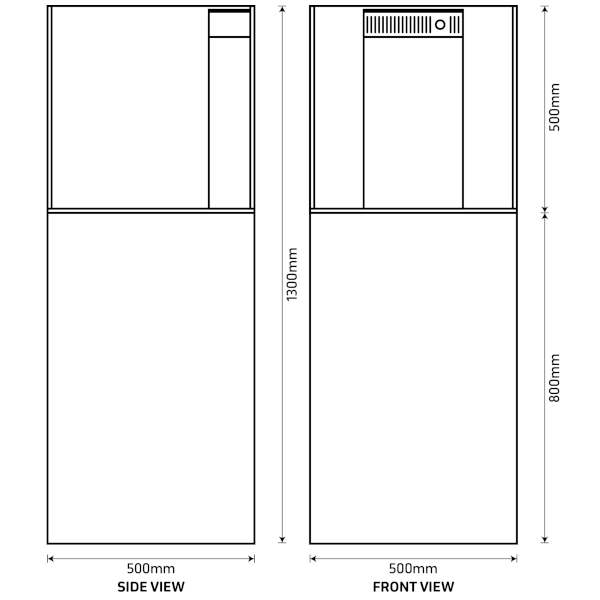 REEF HABITAT Aquário + Móvel 50cm