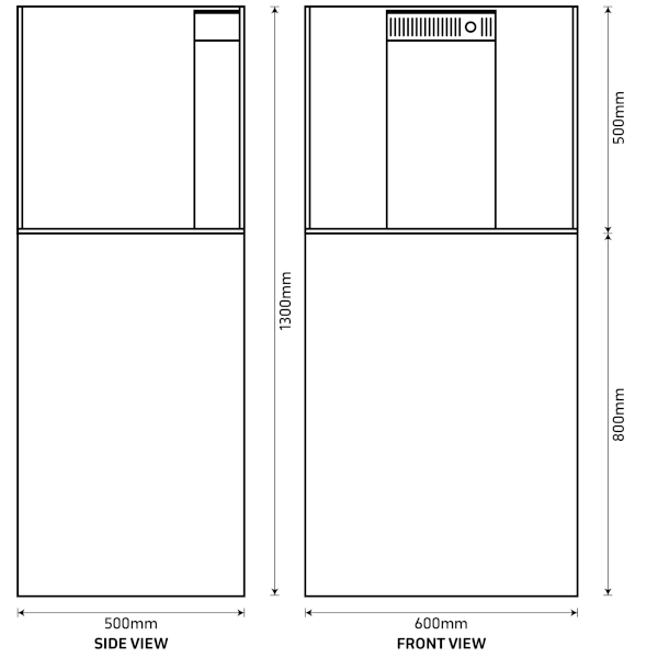 REEF HABITAT Aquário + Móvel 60cm