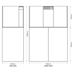 REEF HABITAT Aquário + Móvel 90cm