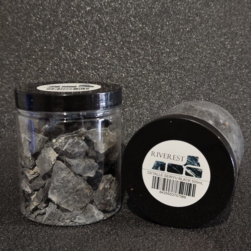RIVEREST Rocha Ryuoh black p/ detalhes (500g)