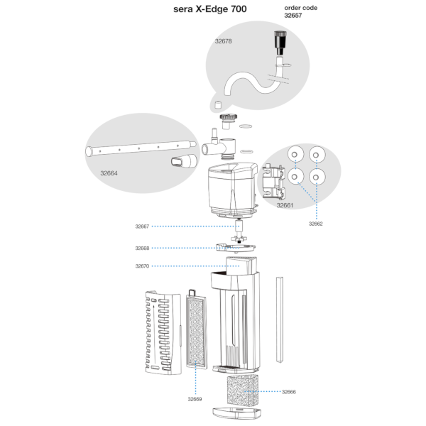SERA Filtro de canto X-Edge 700