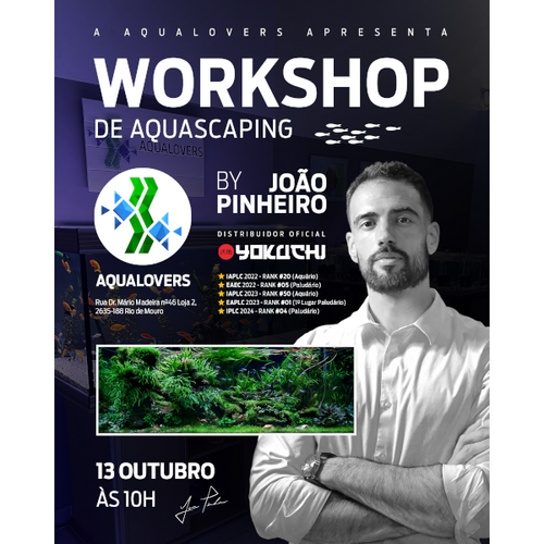 WORKSHOP - Montagem de Aquário com João Pinheiro