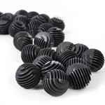 25 Biobolas Pretas 3,4cm